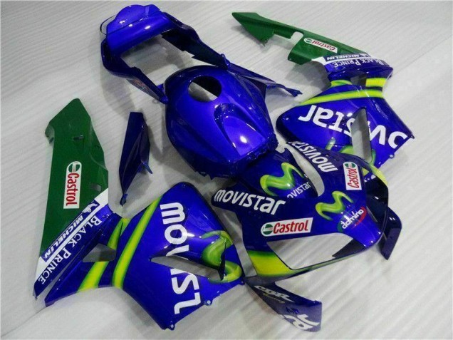2003-2004 Blue Green Movistar Castrol Honda CBR600RR Motorbike Fairing UK Stores 2003-2004 Blue Green Movistar Castrol Honda CBR600RR Motorbike Fairing UK Stores