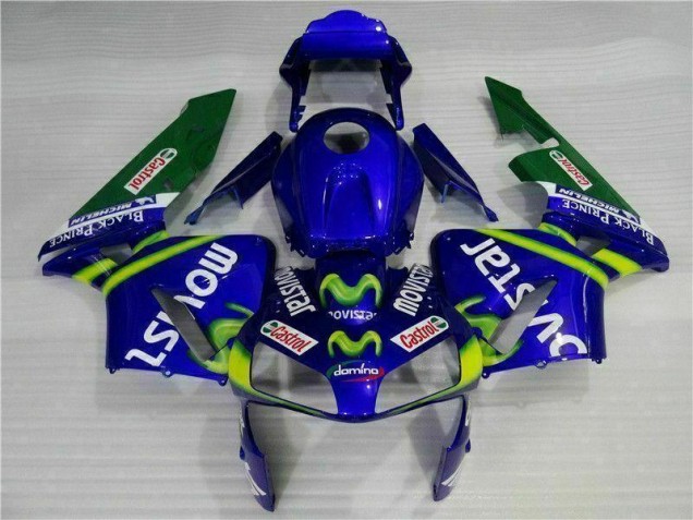 2003-2004 Blue Green Movistar Castrol Honda CBR600RR Motorbike Fairing UK Stores 2003-2004 Blue Green Movistar Castrol Honda CBR600RR Motorbike Fairing UK Stores