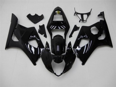 2003-2004 Glossy Black Suzuki GSXR 1000 Motorcycle Fairings Kits UK Stores