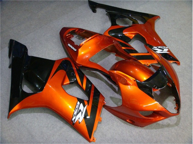 2003-2004 Orange Black Suzuki GSXR 1000 Motorcycle Fairing Kits UK Stores 2003-2004 Orange Black Suzuki GSXR 1000 Motorcycle Fairing Kits UK Stores