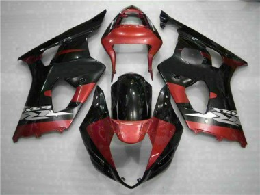 2003-2004 Red Black Suzuki GSXR 1000 Motorcycle Fairing Kits UK Stores