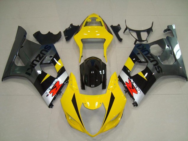 2003-2004 Yellow Grey Suzuki GSXR 1000 Motorcycle Fairing Kits UK Stores 2003-2004 Yellow Grey Suzuki GSXR 1000 Motorcycle Fairing Kits UK Stores