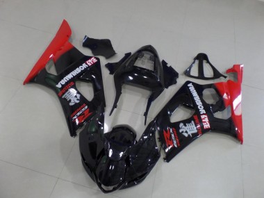 2003-2004 Black and Red Suzuki GSXR 1000 Motorbike Fairing UK Stores
