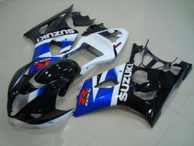 2003-2004 Black Blue White Suzuki GSXR 1000 Motorcycle Fairing Kit UK Stores