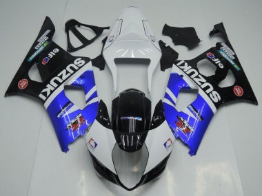 2003-2004 Blue White and Black Suzuki GSXR 1000 Bike Fairings UK Stores