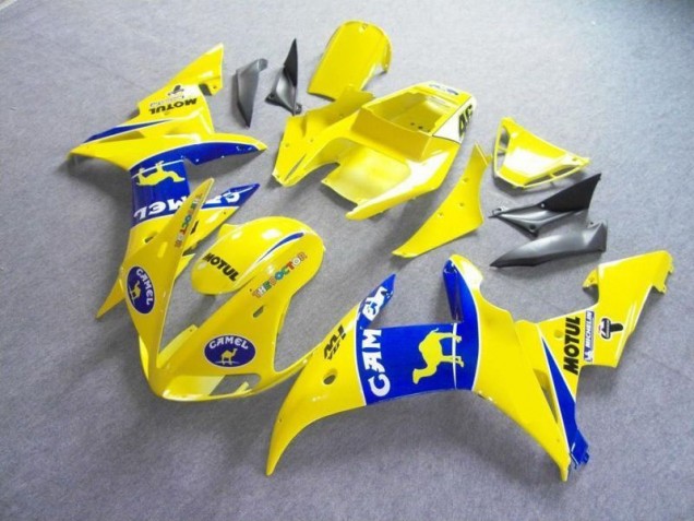 2003-2005 Yellow Blue Motul Camel Yamaha YZF R6 Bike Fairings UK Stores
