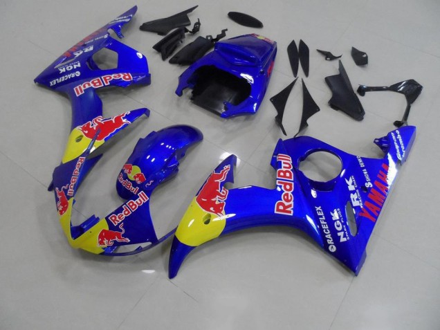 2003-2005 Red Bull Yamaha YZF R6 Motorcycle Replacement Fairings UK Stores