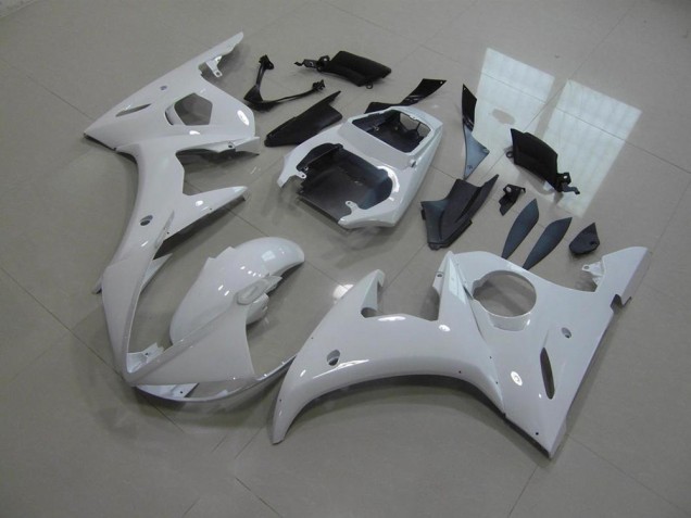 2003-2005 White No Decals Yamaha YZF R6 Motorcylce Fairings UK Stores