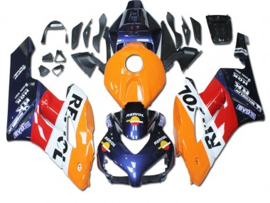 2004-2005 Orange Red Blue Repsol Honda CBR1000RR Bike Fairing UK Stores