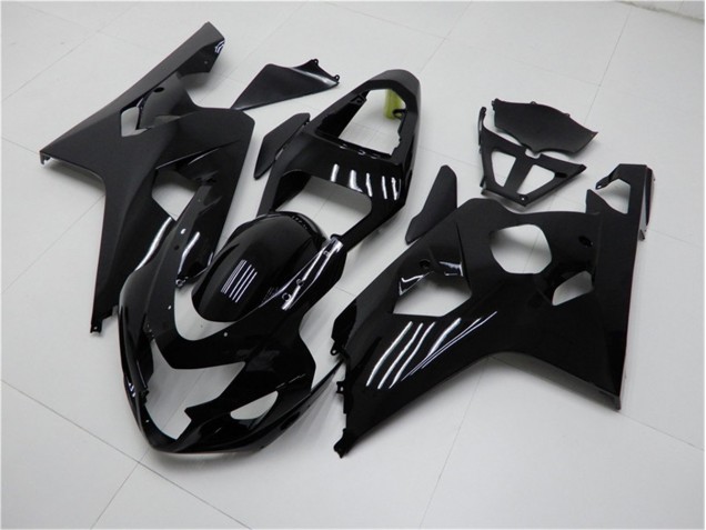 2004-2005 Glossy Black Suzuki GSXR 600/750 Bike Fairing Kit UK Stores