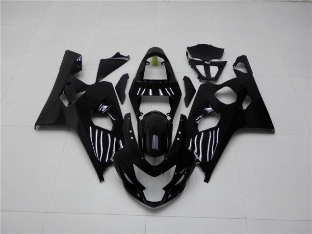 2004-2005 Glossy Black Suzuki GSXR 600/750 Bike Fairing Kit UK Stores