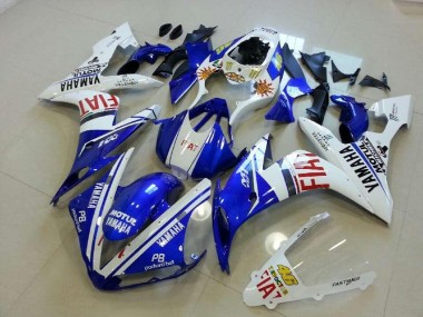2004-2006 Blue White Red Yamaha YZF R1 Motorcycle Fairings Kits UK Stores
