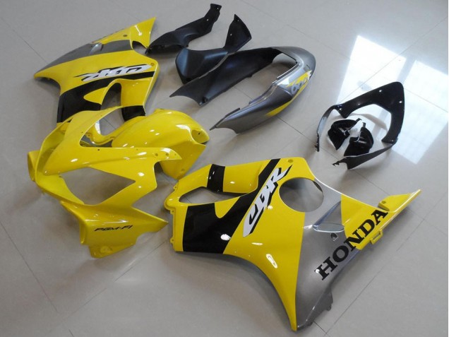 2004-2007 Yellow Grey Honda CBR600 F4i Motorbike Fairing Kits UK Stores 2004-2007 Yellow Grey Honda CBR600 F4i Motorbike Fairing Kits UK Stores