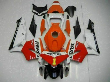 2005-2006 Orange Repsol Honda CBR600RR Bike Fairing Kit UK Stores