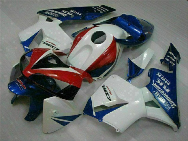 2005-2006 White Blue Honda CBR600RR Moto Fairings UK Stores 2005-2006 White Blue Honda CBR600RR Moto Fairings UK Stores