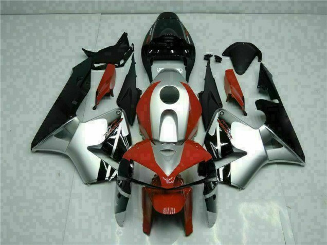 2005-2006 Black Silver Red Honda CBR600RR Motorcycle Fairings UK Stores 2005-2006 Black Silver Red Honda CBR600RR Motorcycle Fairings UK Stores