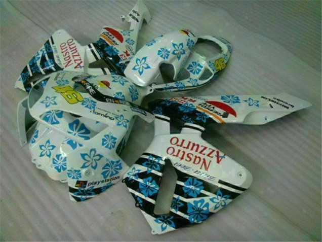 2005-2006 White Blue Nastro Azzurro 46 Honda CBR600RR Motorcycle Fairing UK Stores 2005-2006 White Blue Nastro Azzurro 46 Honda CBR600RR Motorcycle Fairing UK Stores
