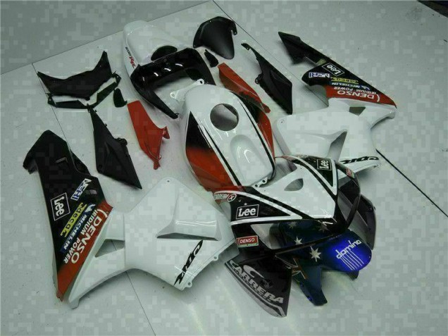 2005-2006 White Red Black Lee Honda CBR600RR Motorbike Fairing UK Stores