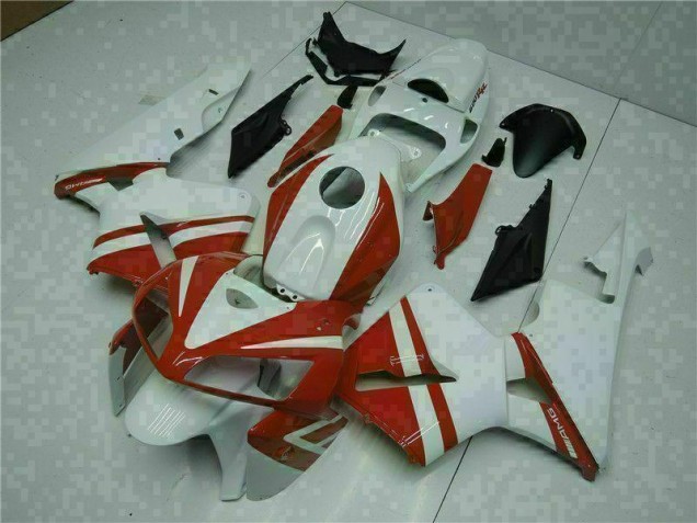 2005-2006 White Red Honda CBR600RR Motorcycle Fairings UK Stores 2005-2006 White Red Honda CBR600RR Motorcycle Fairings UK Stores