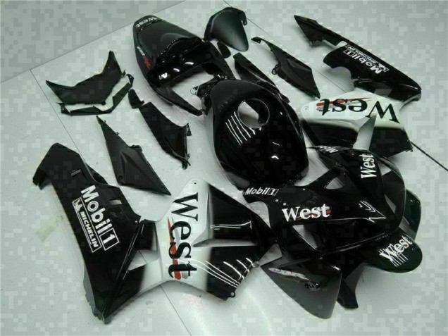 2005-2006 Black West Honda CBR600RR Motorbike Fairing Kits UK Stores 2005-2006 Black West Honda CBR600RR Motorbike Fairing Kits UK Stores
