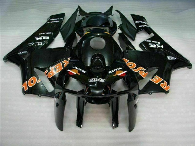 2005-2006 Black Repsol Honda CBR600RR Motorcylce Fairings UK Stores 2005-2006 Black Repsol Honda CBR600RR Motorcylce Fairings UK Stores