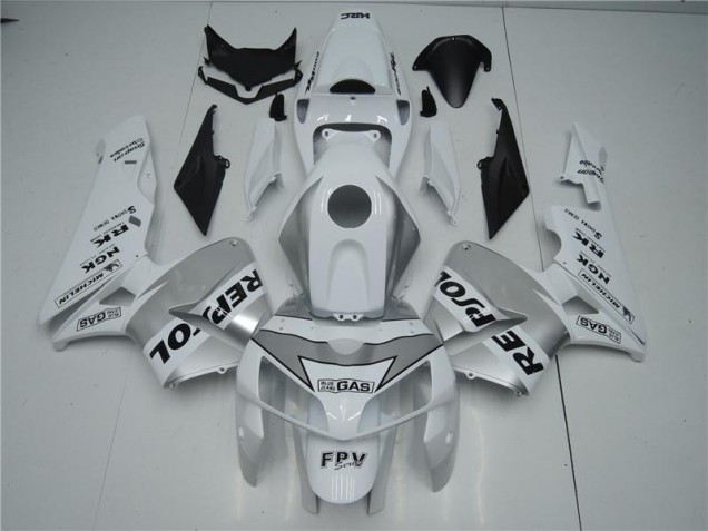 2005-2006 White Silver Black Repsol Honda CBR600RR Motorbike Fairing UK Stores