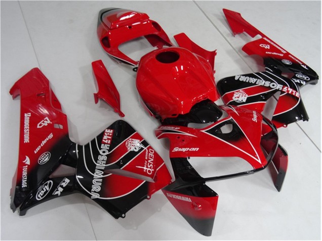 2005-2006 Red Black Honda CBR600RR Motorcycle Fairing Kit UK Stores