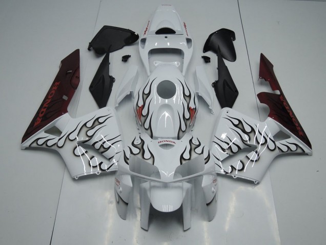 2005-2006 Black Flame Honda CBR600RR Motorbike Fairing UK Stores 2005-2006 Black Flame Honda CBR600RR Motorbike Fairing UK Stores