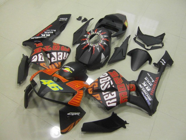 2005-2006 Matte Black Rossi Honda CBR600RR Motorbike Fairing UK Stores