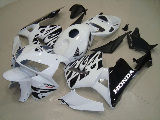 2005-2006 White Black Honda CBR600RR Motor Fairings UK Stores 2005-2006 White Black Honda CBR600RR Motor Fairings UK Stores