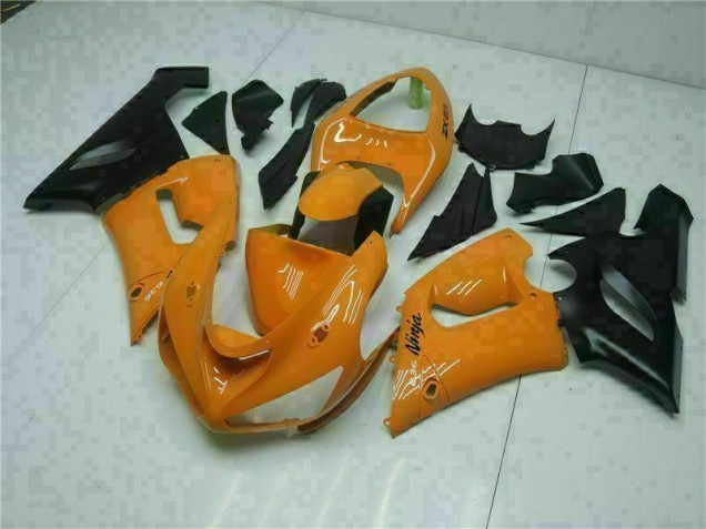 2005-2006 Orange Kawasaki ZX6R Bike Fairing UK Stores 2005-2006 Orange Kawasaki ZX6R Bike Fairing UK Stores
