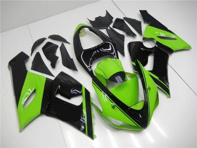 2005-2006 Green Black Kawasaki ZX6R Motor Fairings UK Stores