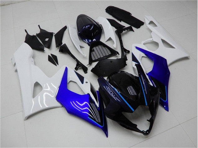 2005-2006 Blue White Suzuki GSXR 1000 Motorcycle Fairing Kits UK Stores 2005-2006 Blue White Suzuki GSXR 1000 Motorcycle Fairing Kits UK Stores