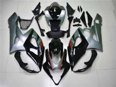 2005-2006 Black Silver Suzuki GSXR 1000 Motorcycle Fairing Kit UK Stores