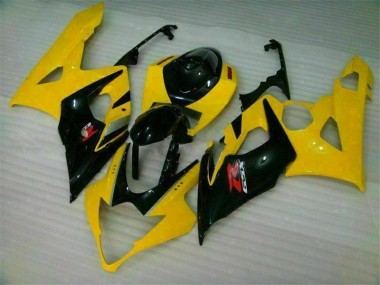2005-2006 Yellow Black Suzuki GSXR 1000 Motor Bike Fairings UK Stores