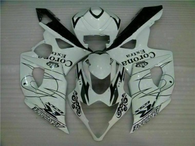 2005-2006 White Suzuki GSXR 1000 Motorbike Fairing Kits UK Stores