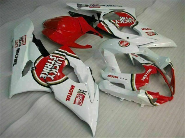 2005-2006 Red White Suzuki GSXR 1000 Motorcycle Replacement Fairings UK Stores 2005-2006 Red White Suzuki GSXR 1000 Motorcycle Replacement Fairings UK Stores