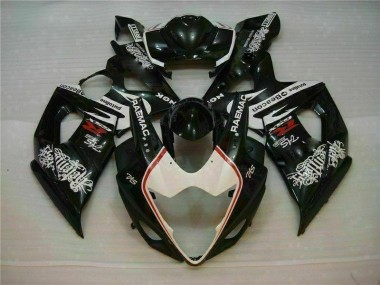 2005-2006 White Black Suzuki GSXR 1000 Motorcycle Fairings Kit UK Stores