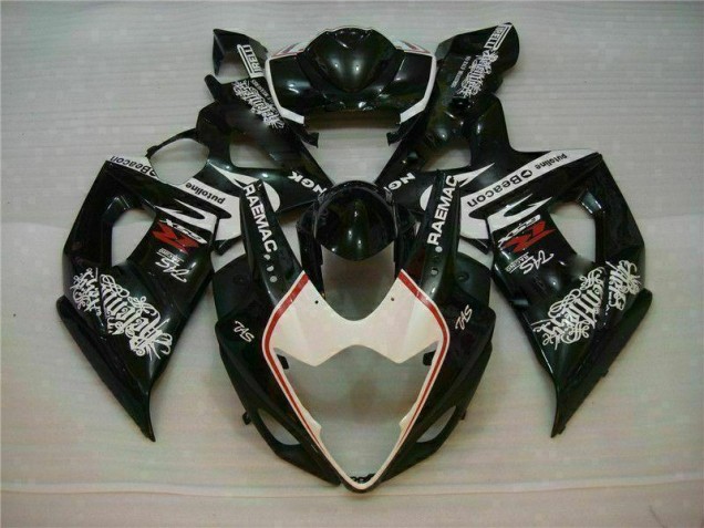 2005-2006 White Black Suzuki GSXR 1000 Motorcycle Fairings Kit UK Stores 2005-2006 White Black Suzuki GSXR 1000 Motorcycle Fairings Kit UK Stores