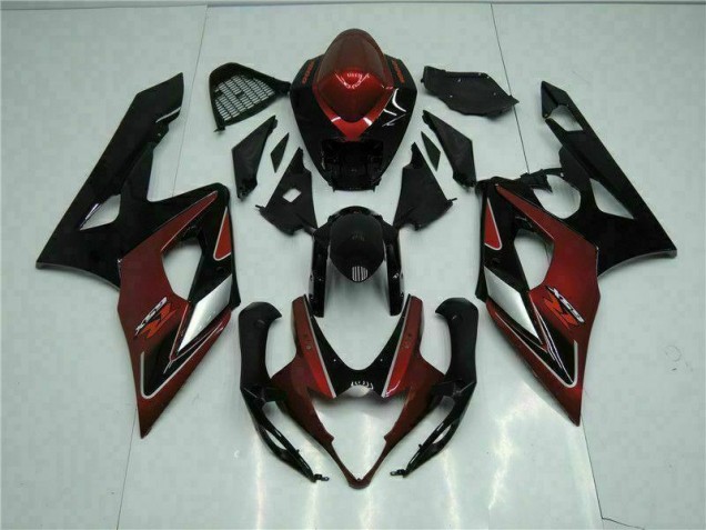2005-2006 Red Black Suzuki GSXR 1000 Motorbike Fairings UK Stores 2005-2006 Red Black Suzuki GSXR 1000 Motorbike Fairings UK Stores