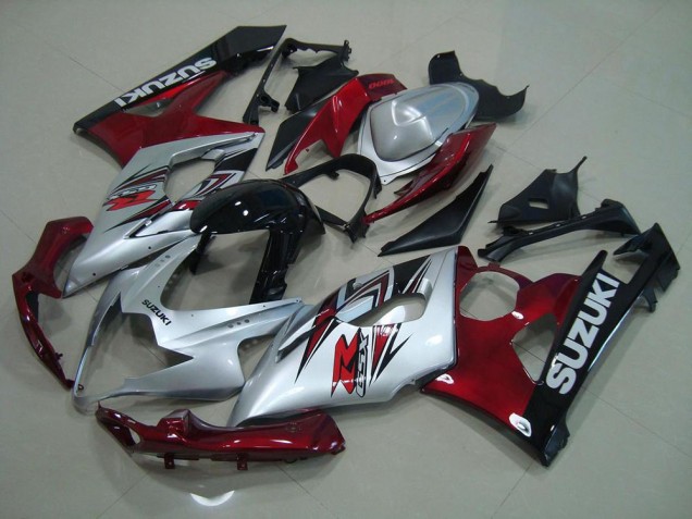 2005-2006 Silver Red Suzuki GSXR 1000 Bike Fairings UK Stores 2005-2006 Silver Red Suzuki GSXR 1000 Bike Fairings UK Stores