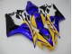 2006-2007 Yellow Blue Honda CBR1000RR Replacement Motorcycle Fairings UK Stores