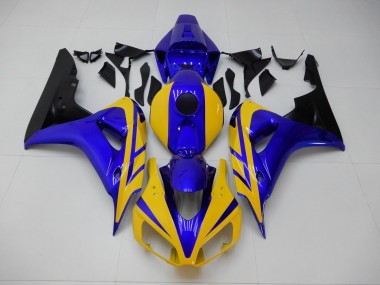 2006-2007 Yellow Blue Honda CBR1000RR Replacement Motorcycle Fairings UK Stores