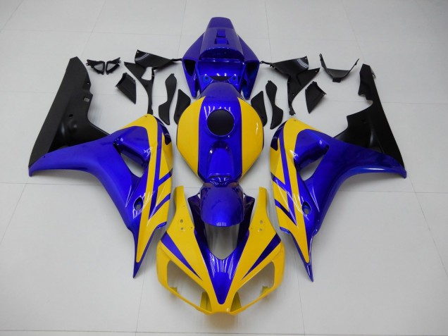 2006-2007 Yellow Blue Honda CBR1000RR Replacement Motorcycle Fairings UK Stores