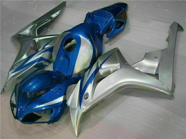 2006-2007 Blue Silver Honda CBR1000RR Motorcycle Fairings Kits UK Stores 2006-2007 Blue Silver Honda CBR1000RR Motorcycle Fairings Kits UK Stores