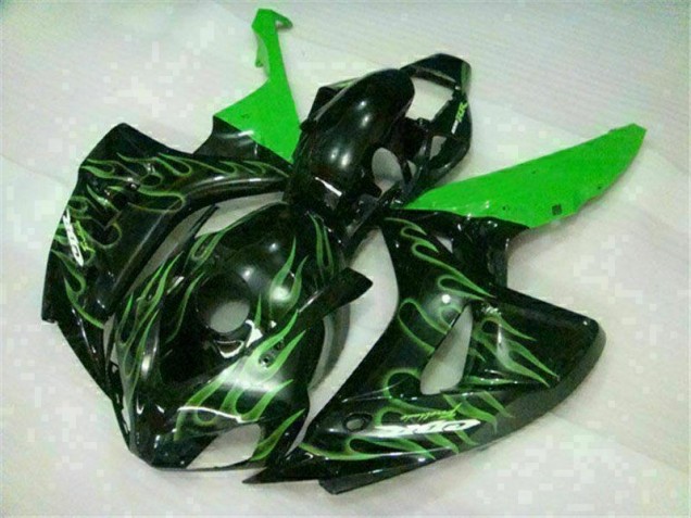 2006-2007 Green Flame Black Honda CBR1000RR Moto Fairings UK Stores 2006-2007 Green Flame Black Honda CBR1000RR Moto Fairings UK Stores