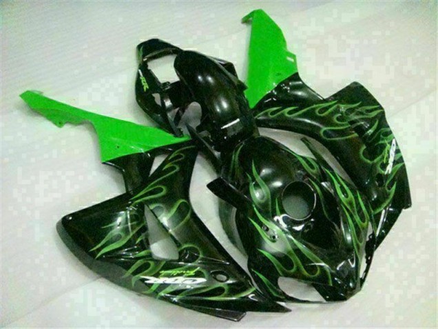 2006-2007 Green Flame Black Honda CBR1000RR Moto Fairings UK Stores 2006-2007 Green Flame Black Honda CBR1000RR Moto Fairings UK Stores