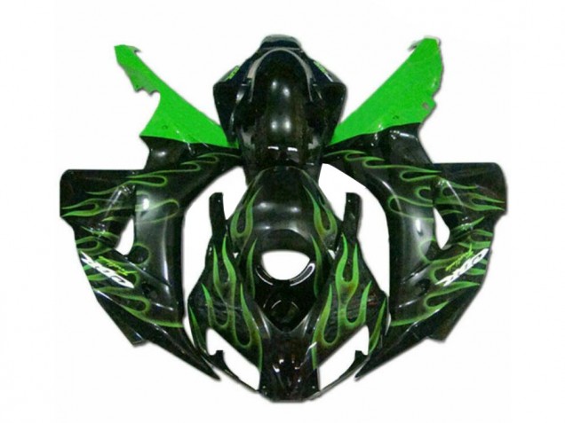 2006-2007 Green Flame Black Honda CBR1000RR Moto Fairings UK Stores 2006-2007 Green Flame Black Honda CBR1000RR Moto Fairings UK Stores