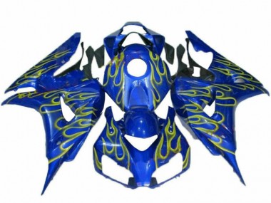 2006-2007 Yellow Flame Blue Honda CBR1000RR Replacement Fairings UK Stores
