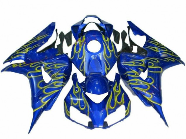 2006-2007 Yellow Flame Blue Honda CBR1000RR Replacement Fairings UK Stores 2006-2007 Yellow Flame Blue Honda CBR1000RR Replacement Fairings UK Stores
